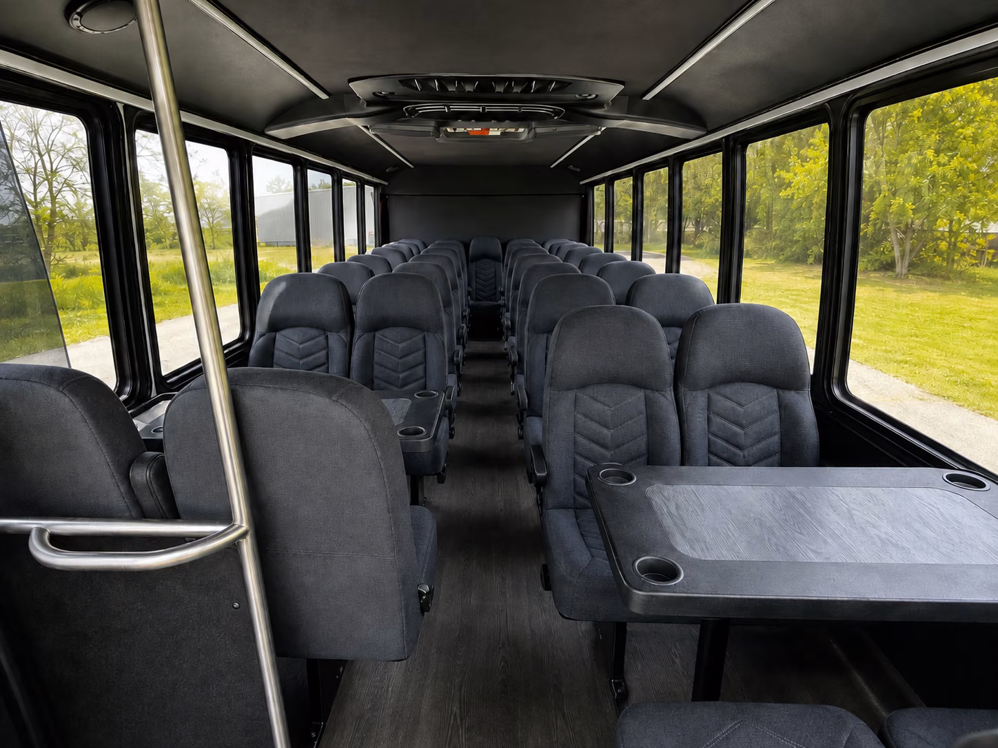airport transfer buses for fullerton wedding guests flying in