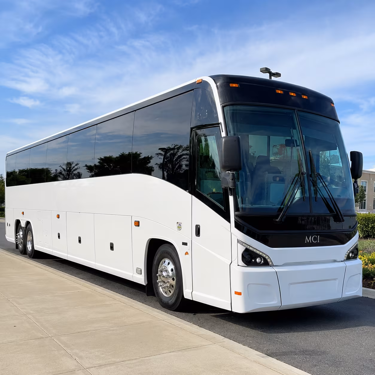 employee shuttle buses along the 91 and 57 freeways in fullerton