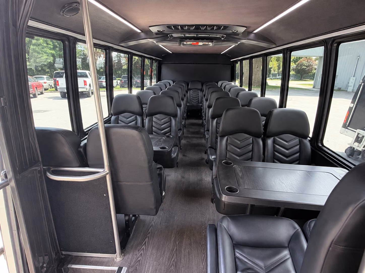fullerton 20 passenger minibus inside