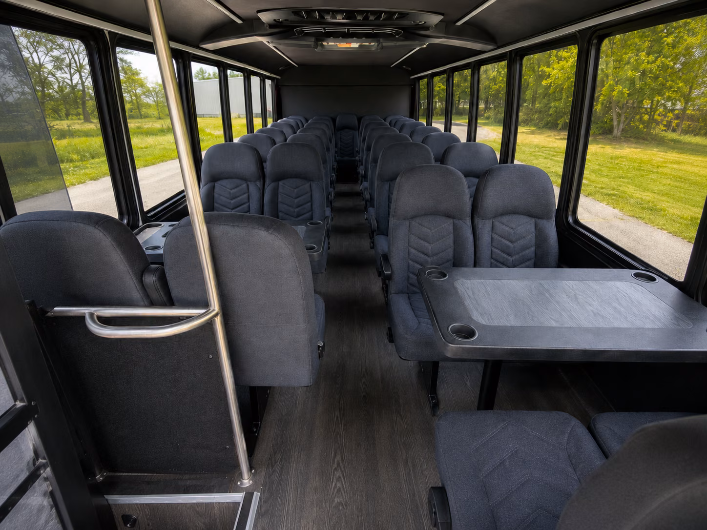 fullerton 20 passenger minibus interior