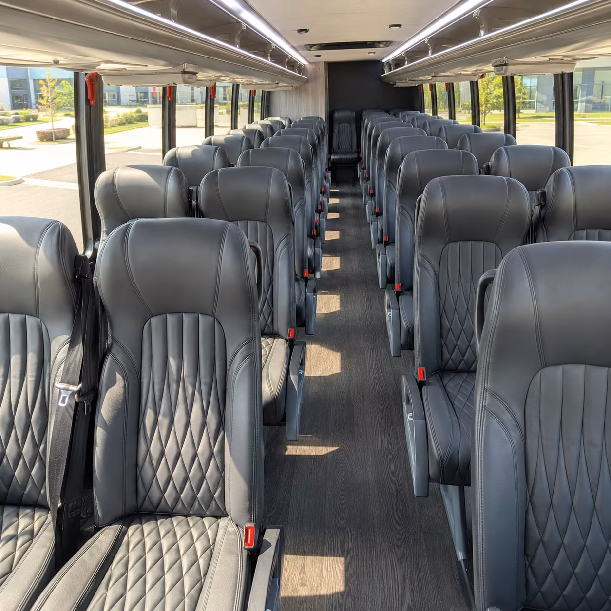 fullerton 25 passenger minibus interior