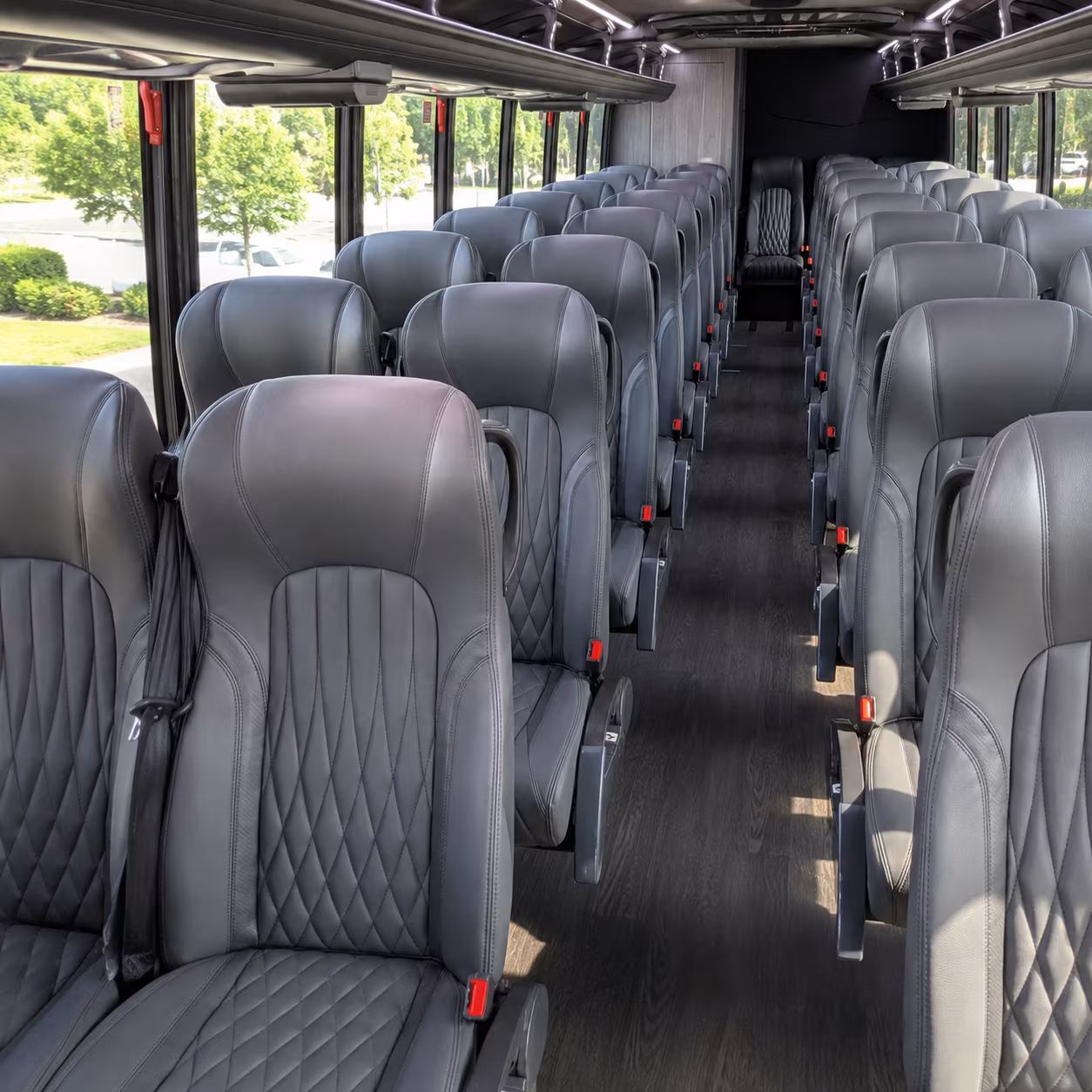 fullerton 28 passenger minibus inside