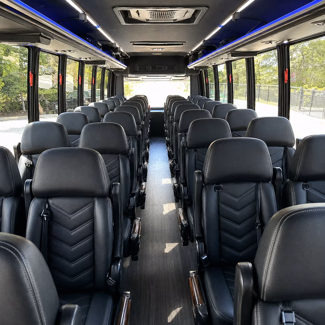 fullerton 30 passenger minibus interior