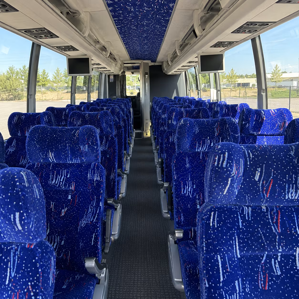fullerton 56 passenger charter bus interior