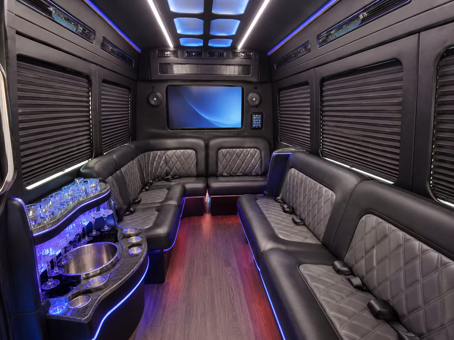 fullerton sprinter limousine inside