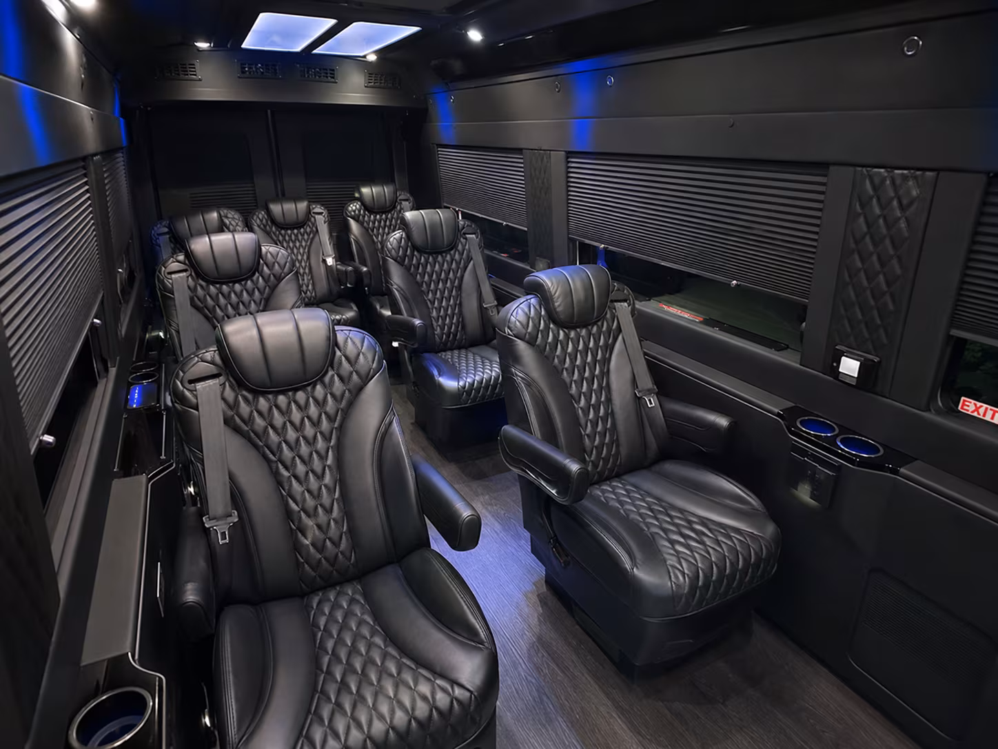 fullerton sprinter van with driver inside
