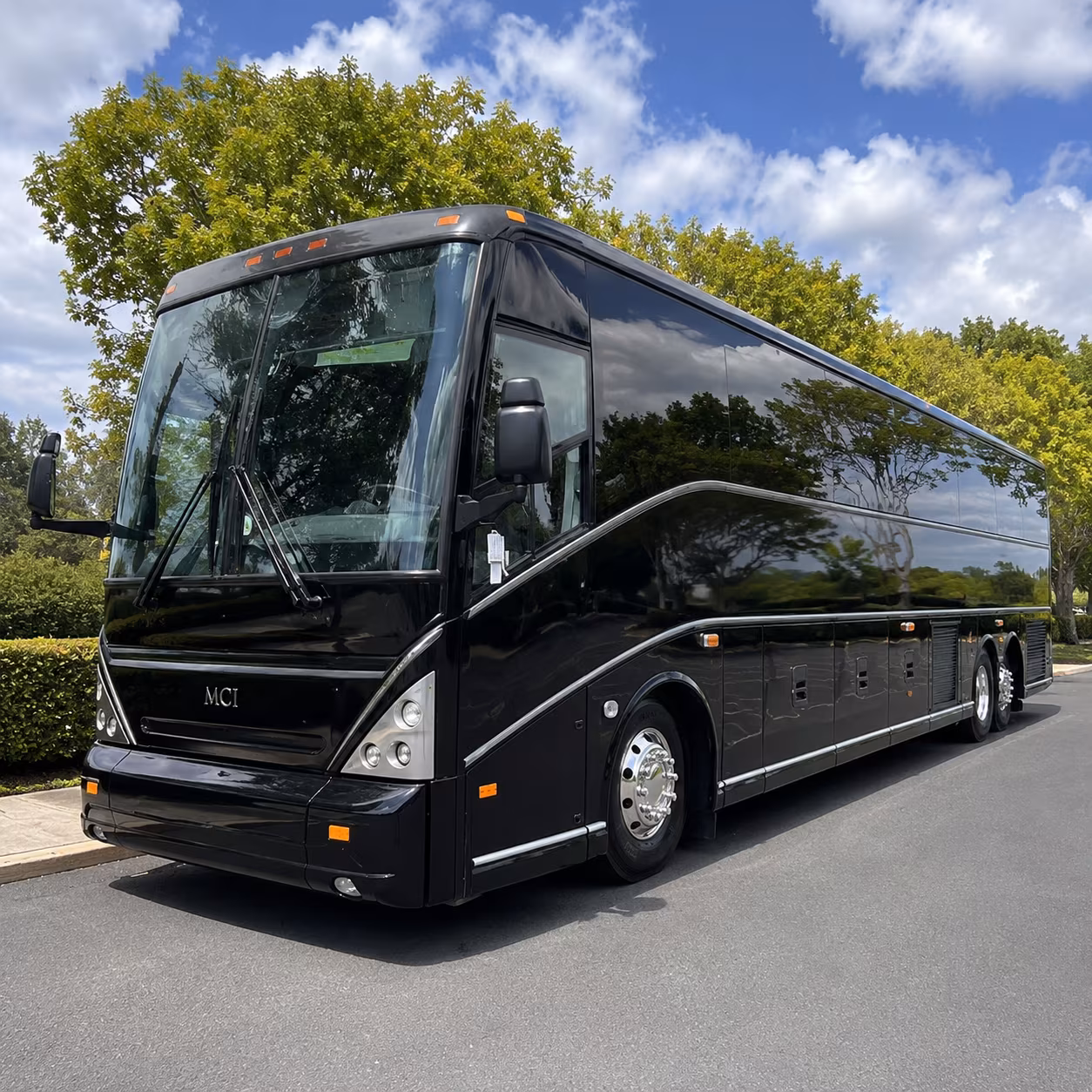 multi stop employee shuttle buses across orange county from fullerton